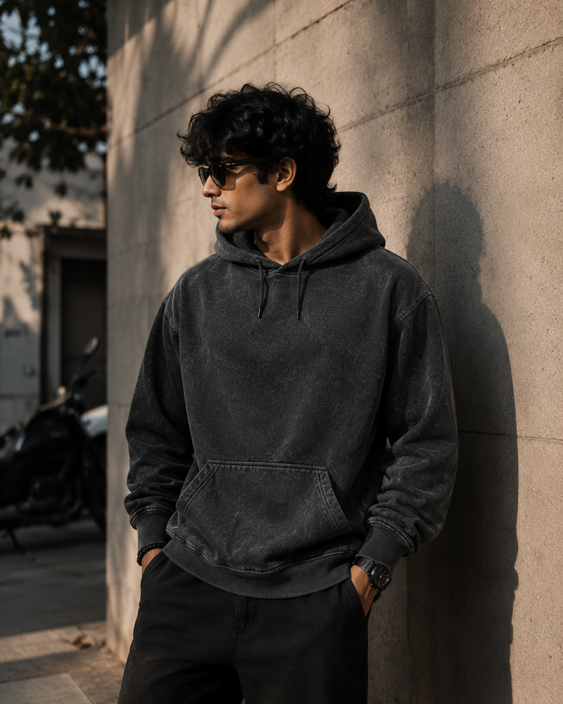 Unisex Acid Washed Hoodie